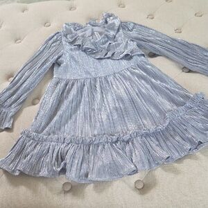 Janie and Jack Silver Party Dress for Girls